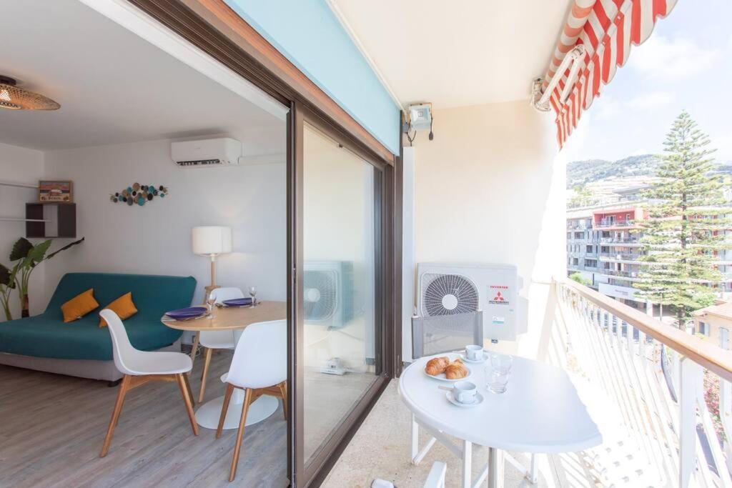 La Perle 2 P Terrasse Vue Mer 1Min Plage Clim Roquebrune-Cap-Martin Exterior foto